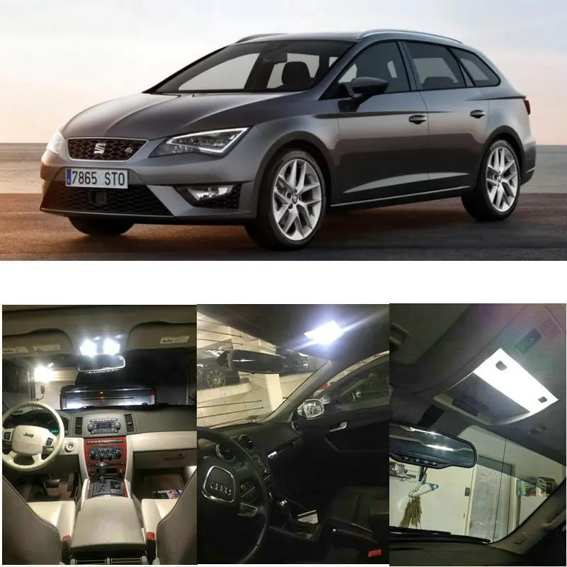 

LED Interior Car Lights For Seat leon st 5f8 estate mii kf1 hatchback car accessories lamp bulb error free