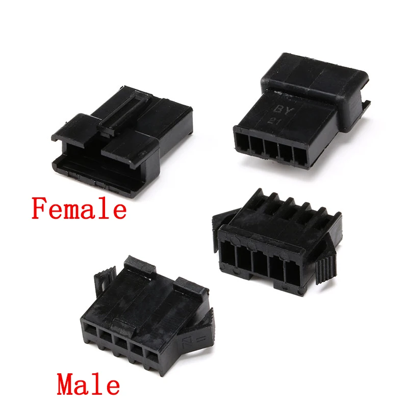 120Pcs JST SM Connector Plug 2.54MM Pitch Female and Male Housing + Terminals SM-2P SM-2R JST SM2.54 2/3/4/5/6/7/8 P Pin