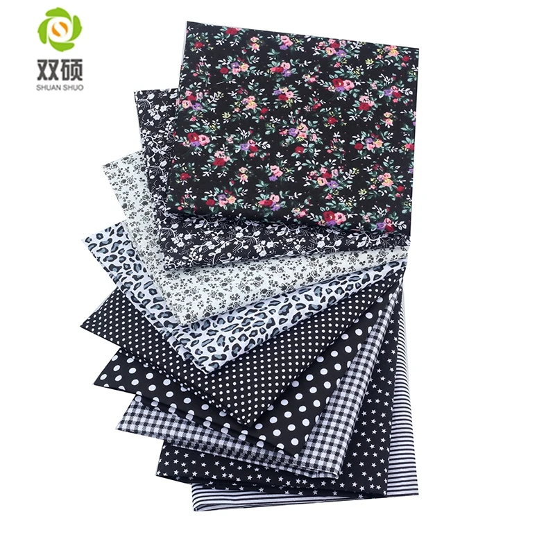 50x50cm Mixed Printed Cotton Sewing Quilting Fabrics Basic Quality for Patchwork Needlework DIY Handmade Cloth