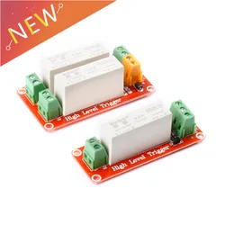 5A 1 2 Channel Way Relay Module High Level Trigger DC Solid State Relay Module Control Board Single Phase Device Electrical