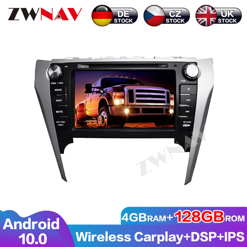 Excellent Performance Navigation Car Multimedia GPS Full Touch DSP Android 10 For Toyota Camry 2012-2013 Auto Radio