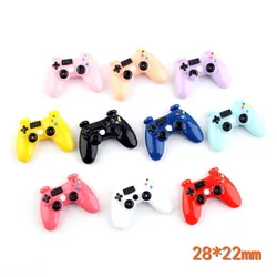 8pcs Resin Flatback Slime Filler Beads Charms Game Controller Cabochons Craft For Cellphone Case Decoration DIY Accessories