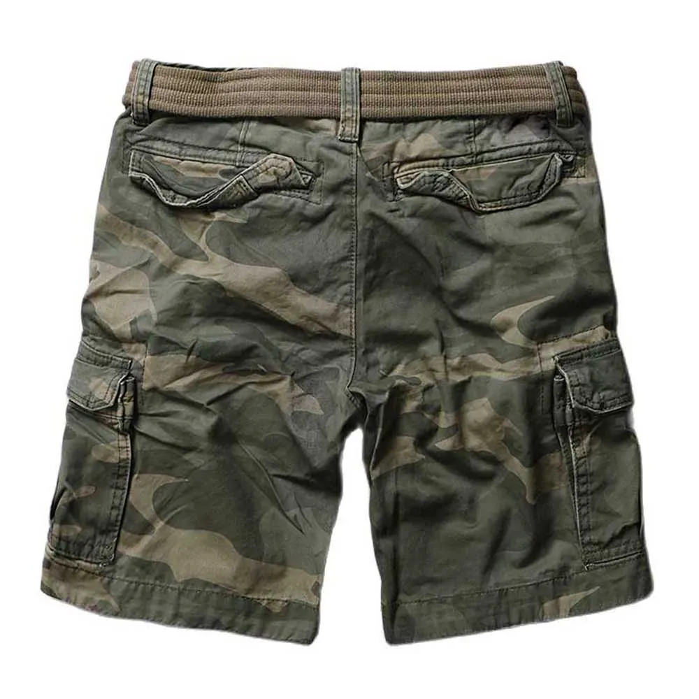 Trendy Mens Camouflage Shorts Premium Cargo Shorts Casual Outdoor Style Multi Pockets Shorts Big Size Man Clothing Summer Wear