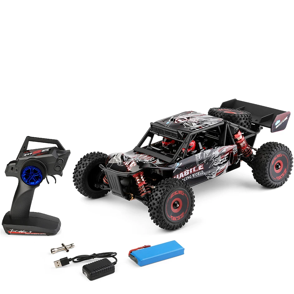 

WLToys Модернизированный 124016-V2 4WD 75KMH высокоскоростной автомобиль с металлическим шасси бесщеточный внедорожный Радиоуправляемый грузовик