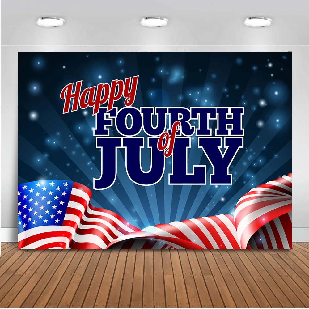 MOCSIKA 해피 4 일 배경 사진 독립 기념일 배경 파티 장식 용품 사진 스튜디오