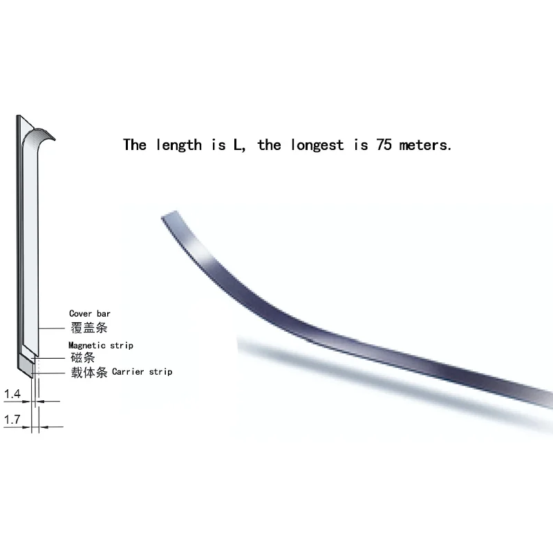 M503 Miniatur Magnetic Grid Scale Integrated Embedded Measurement System Linear Encoder Digital Display DRO Woodworking