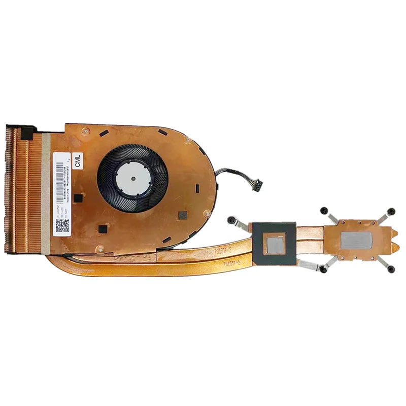 Imagem -03 - Original Dis Cpu Cooler Ventilador de Refrigeração do Dissipador Calor para Lenovo Thinkpad T590 P53s P15s T15 Gen Portátil 01yu193 01yu192 5h40w36707 Novo