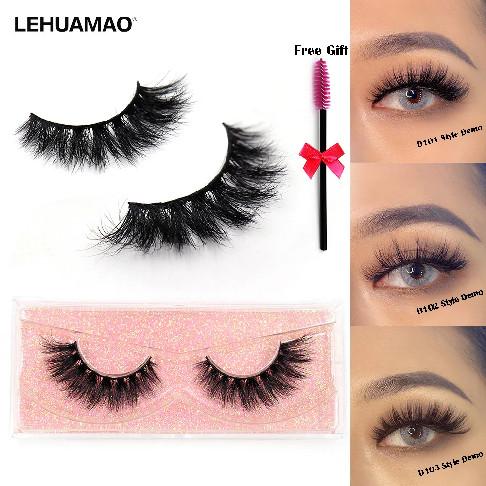 Eyelashes 3D Mink Lashes Fluffy Soft Wispy Volume Natural long False Eyelashes Eye Lashes Reusable Eyelashs Makeup D101