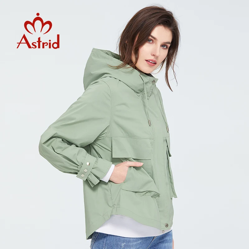 Imagem -03 - Astrid-cabolsa Curto para Mulheres Outwear Feminino Urbano Moda Jovem Alta Qualidade Tendência Nova Chegada Primavera 2023 Zs7086