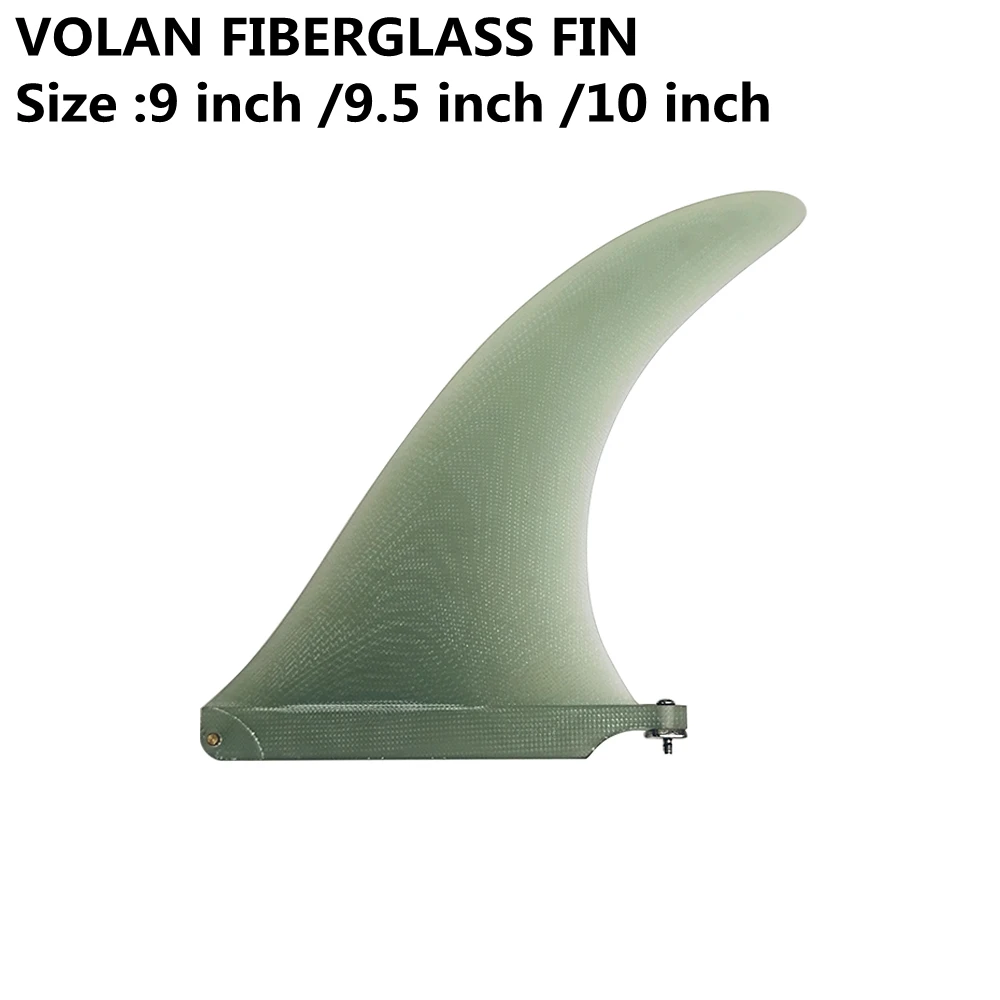 

Surf Longboard Fins VOLAN fiberglass 9/9.5/10 Length Surf Fin green color Fin Surfboard Fin 9/9.5/10 Length