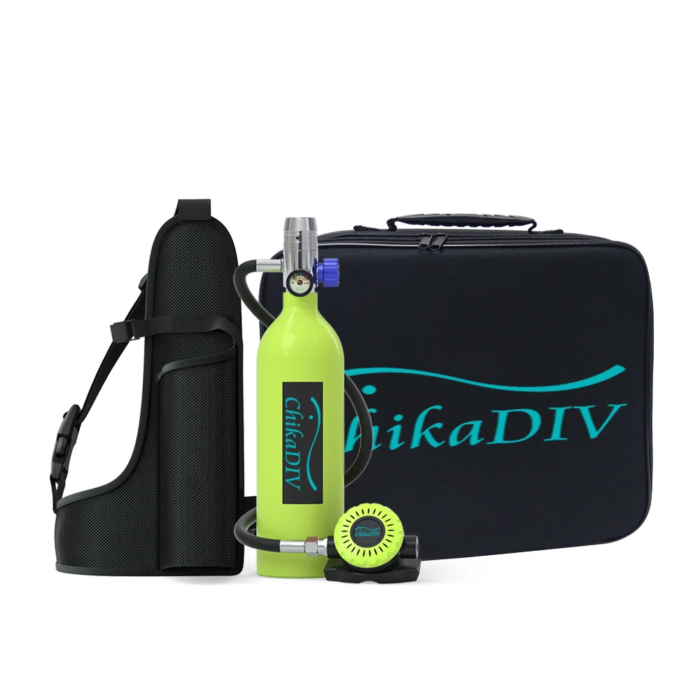 Mini Scuba Diving Equipment, Cylinder Air Tank, Underwater, Oxygen Tank, Diving Gear, C400, 1L, 15-20 Minutes, New