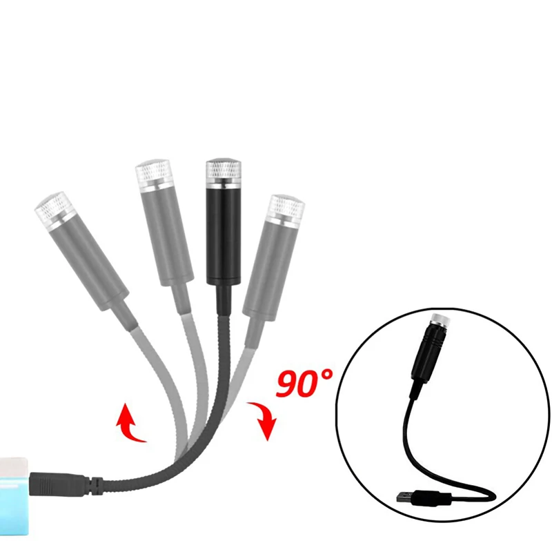 Mini LED Car Roof USB Starry Night Light Full Sky Star Car Atmosphere Light Indoor Environment Projection LED Decorative Light