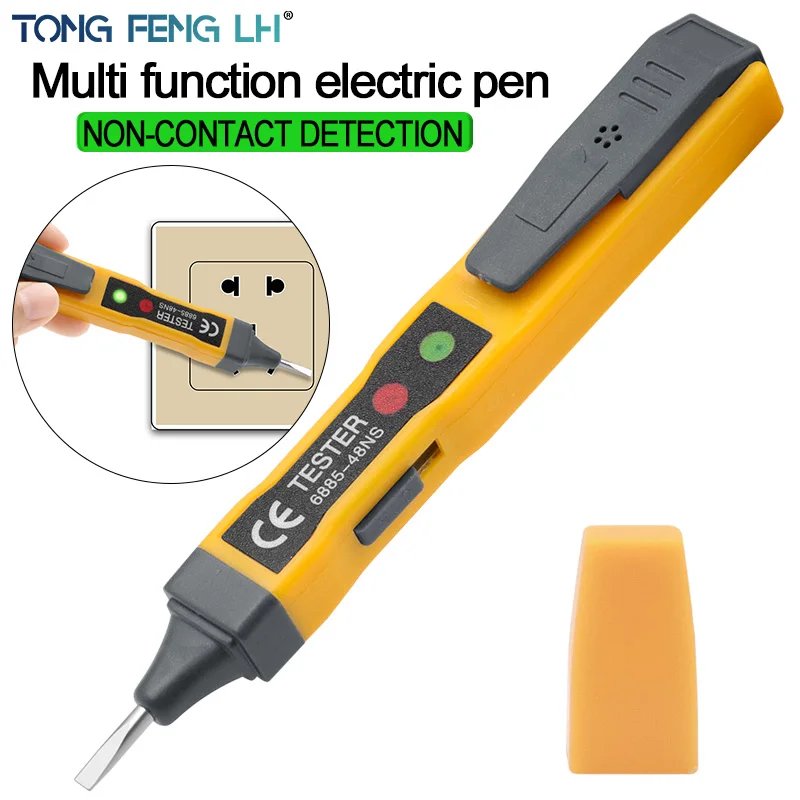 Electric pen type non-contact voltage detector AC voltmeter pen type test electric probe with light and alarm buzzer 12V ~ 1000V