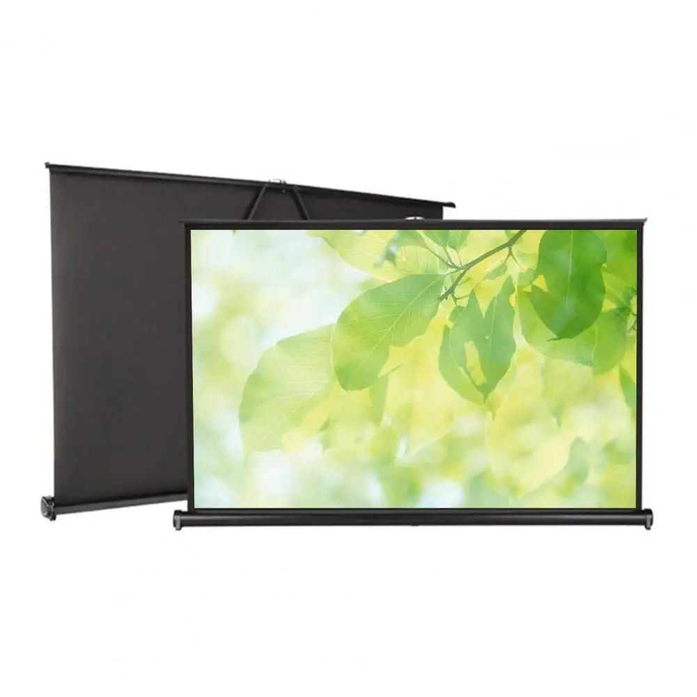 H120Q Projector Screen Foldable Simple Design Polyester 120 Inch 16:9 Practical Projection Curtain for Travel 265cm x 149cm