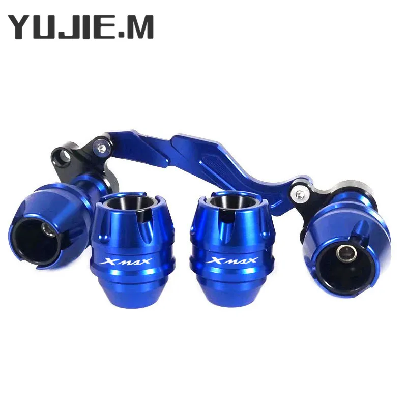 For YAMAHA XMAX300 XMAX 300 accessories Front Fork Wheel Fall Muffler Pipe Frame Protection Frame Slider Anti Crash Protector