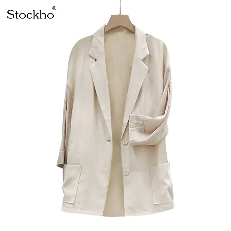 Women's Suit Summer Fashion Casual Jacket 2021 Women's Tops and Shirts All-Match Suits All-Match Tops Stitching Jackets 18-35 Y