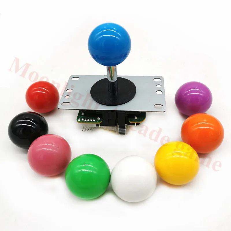 2 PCS 5Pin 8way jogo de luta Joystick Multi Color Balltop para máquina de jogo de arcade