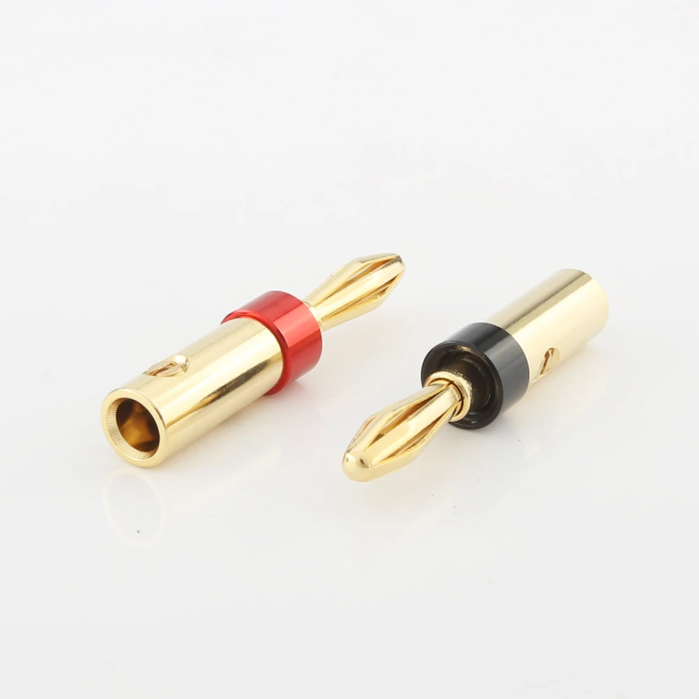 8pcs High Quality gold plated banana plug hifi speaker cable banana plug