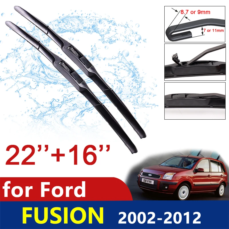 Car Wiper Blades Windshield for Ford Fusion 2002~2012 Europe Model Front Window Wipers Car Accessories 2003 2006 2011