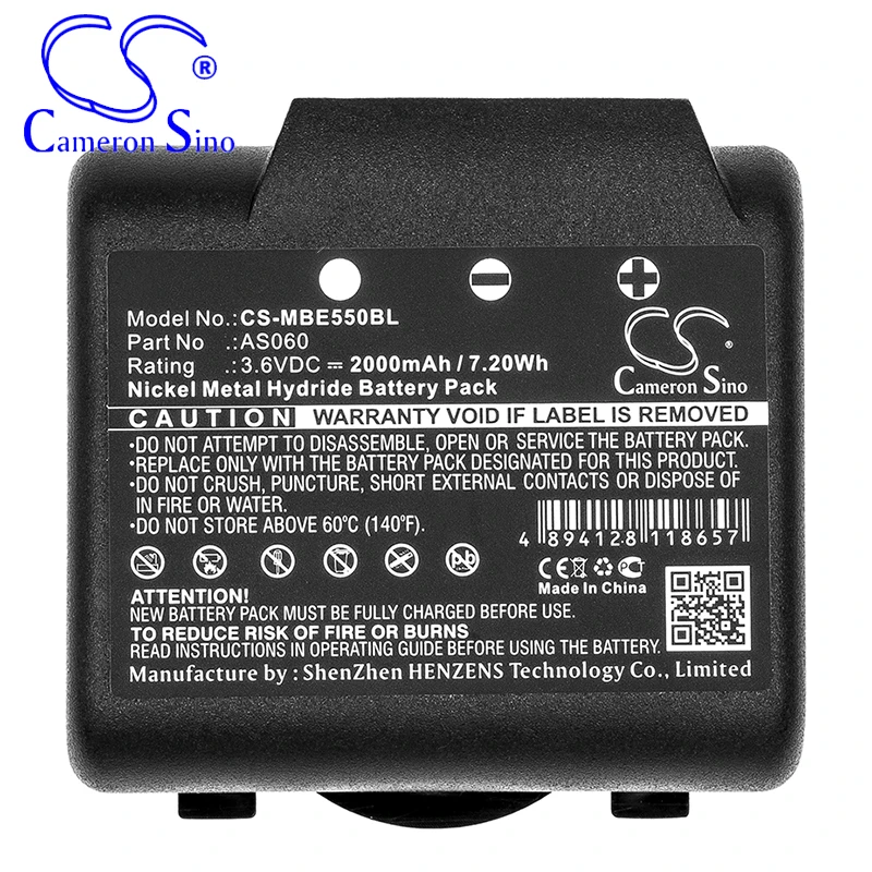 بطارية CameronSino لـ IMET BE5500 M550S ZEUS M550S THOR M550 Ares M550 Zeus تناسب IMET AS060 كرين بطارية التحكم عن بعد 3.60 فولت