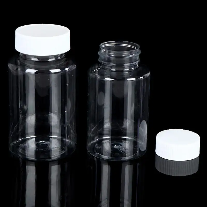 5pcs Refillable Bottles 15ml/20ml/30ml/50ml/100ml/150ml/200ml Plastic PET Clear Empty Seal Bottles Container