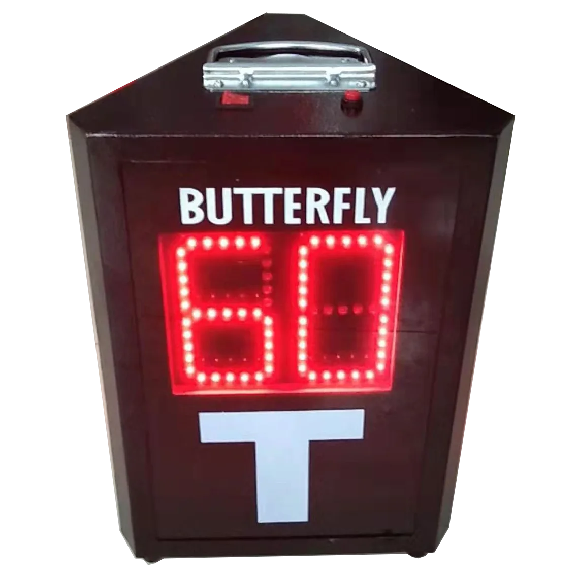 Table Tennis Game Electronic Countdown Timer, Time-out Device Scoreboard 3 Sides, Pedometer 60s