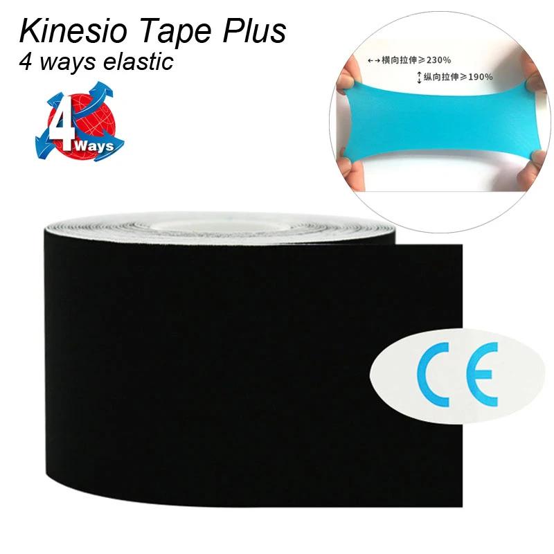 4 Ways High-Elastic Nylon Athletic Cross Kinesiology Tape Recovery For Muscle Support Sport Tape Four-sides Stretchable 60%