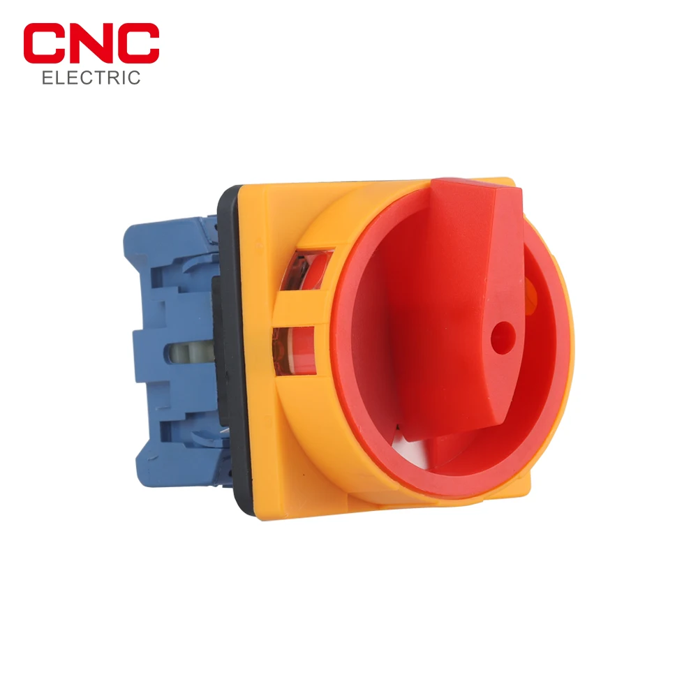 CNC D11-25 Rotary Switch Selector Changeover Cam Switch 25A 1 Phase 2 Position 4 Terminals Padlock