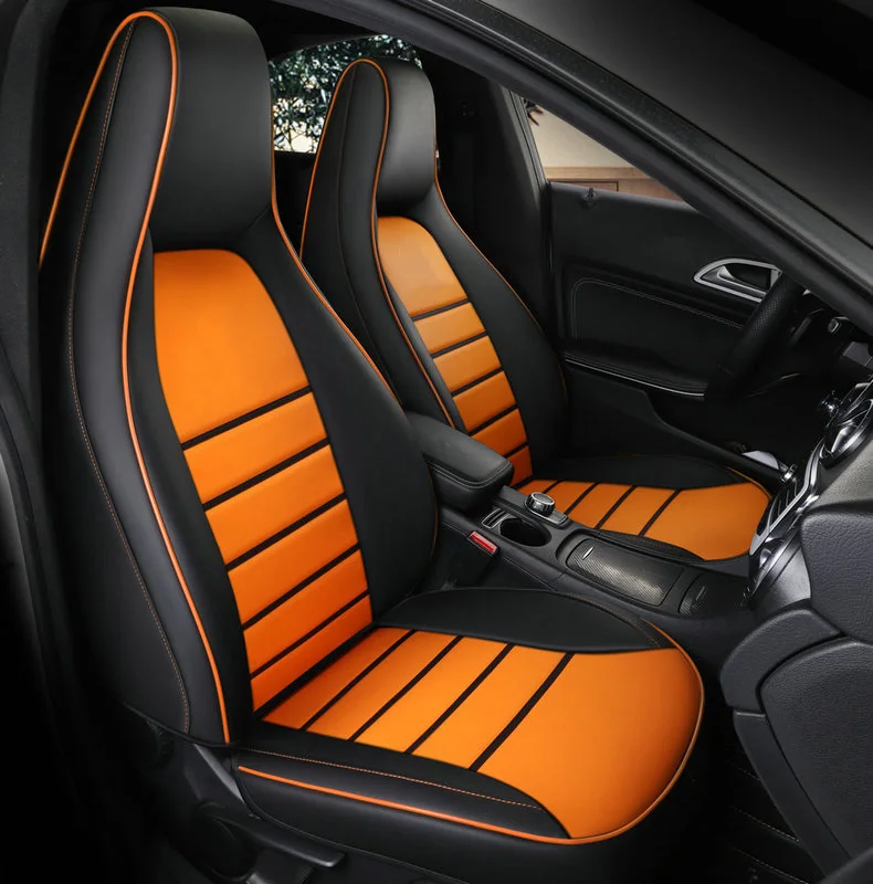 Custom Alleen 2 Voorste Auto Bekleding Voor Mercedes-Benz Gla200 Gla260 Cla200 Cla 220 Cla260 Een 180 A200 auto Accessoires Auto Styling