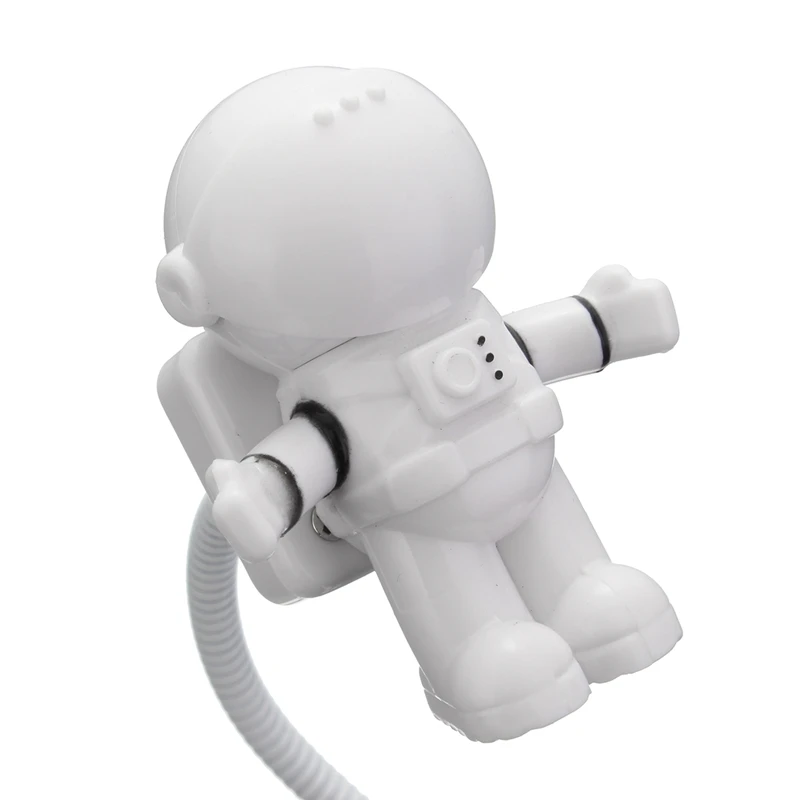 USB LED Della Luce del Libro Mini Astronauta Astronauta Forma Luci notturne tubo Flessibile Comodini Lampada Di lettura Per Il Computer Computer Portatile Accumulatori e caricabatterie di riserva