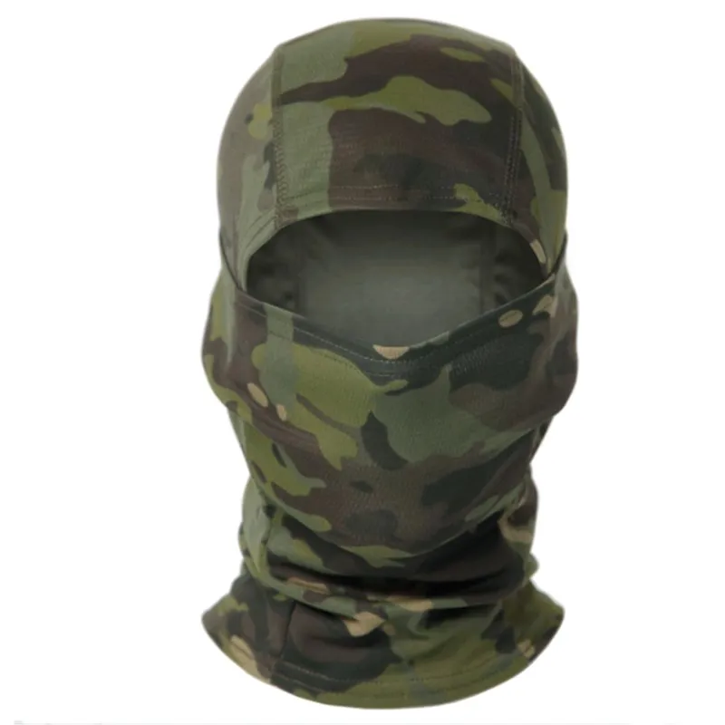 Kamuflaż maska pełna twarz odkryty polowanie rower polowanie polowanie armia hełm wojskowy podszewka Tactical Airsoft Cap