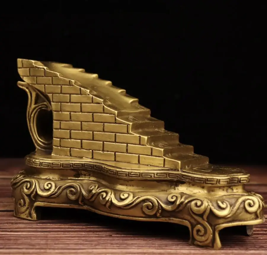 China brass step by step upwards crafts statue