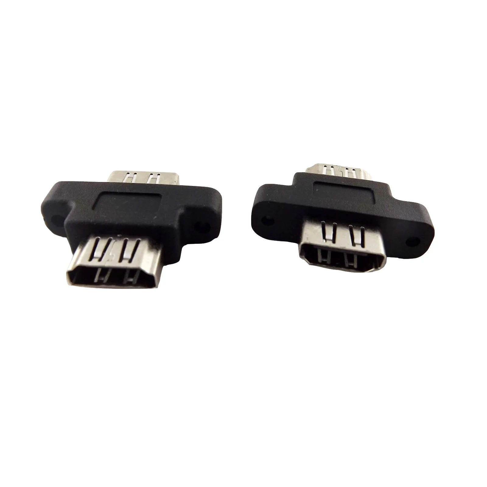 

2PCS HDMI-compatible Female to HDMI-compatible1.4 Female Screw Lock Panel Mount Adapter Coupler Extender Convertor for 1080P
