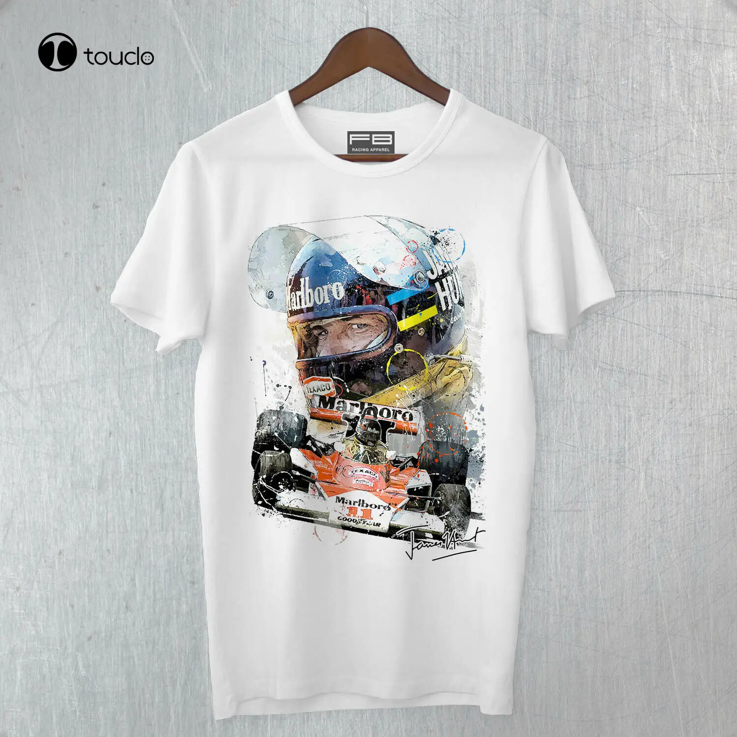 T-Shirt James Hunt Legends Driver Tribute World Championship T Shirt Tee Shirt