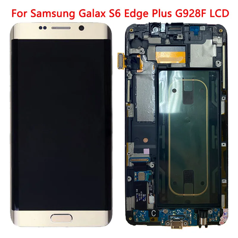 

5.7'' G928F LCD For Samsung S6 Edge Plus LCD Display With Frame Touch Screen Assembly For S6 Edge Plus G928 G928G Screen