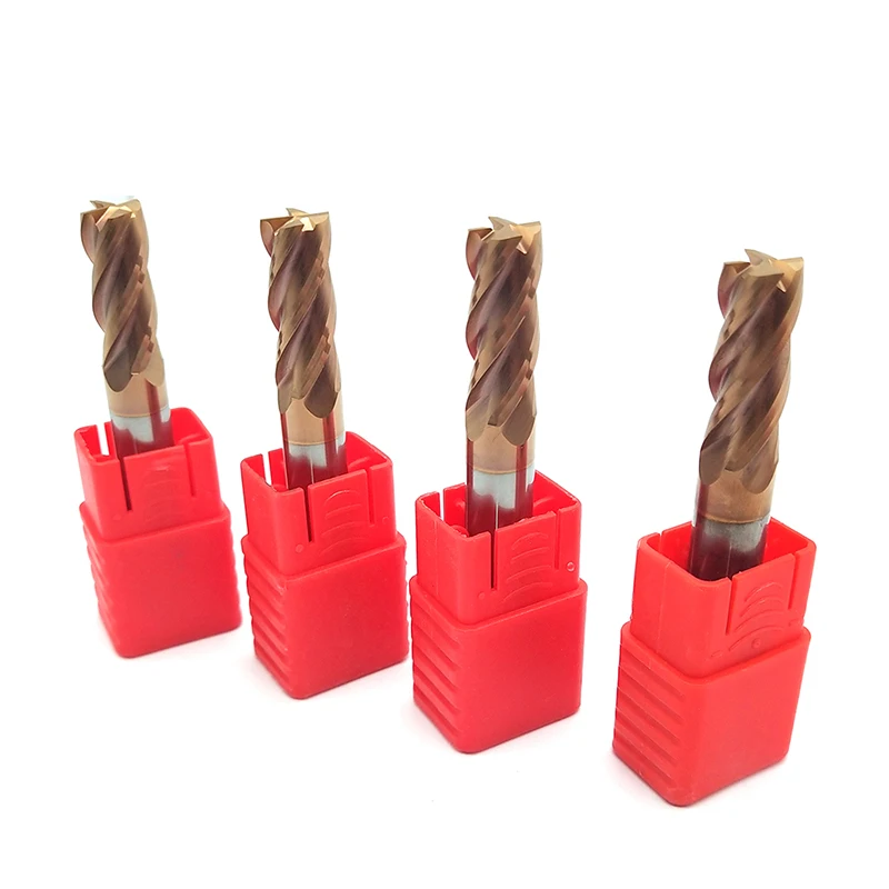 Imagem -03 - Fresa de Topo Plano Fresa de Topo Padrão Flautas Hrc60 10 mm Fresa de Topo Plano de Carboneto Padrão Comprimento Lateral Fresa de Perfil de Entalhe com 10 Peças