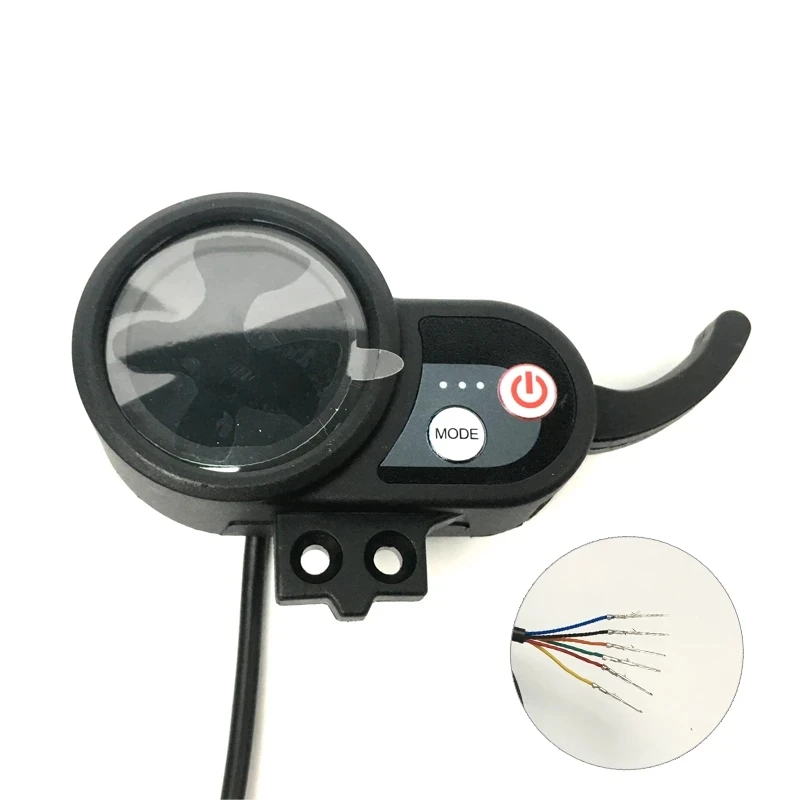 Pantalla LCD de 48V/52V/60V para patinete eléctrico, con uso de acelerador, para instrumentos medidores de Scooters eléctricos FLJ