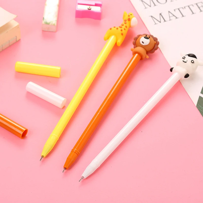 

60 Pcs Creative Cartoon Gel pen Writing Tool Cute Neutral Pen Office Stationery Student Signature Pen Wholesale