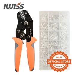 IWISS SN-06 Fork Bare Terminal Crimping Pliers H-Shaped U-Shaped Terminal Cold Pressing Mini Hand Tool Wiring Pliers 0.5-6mm²