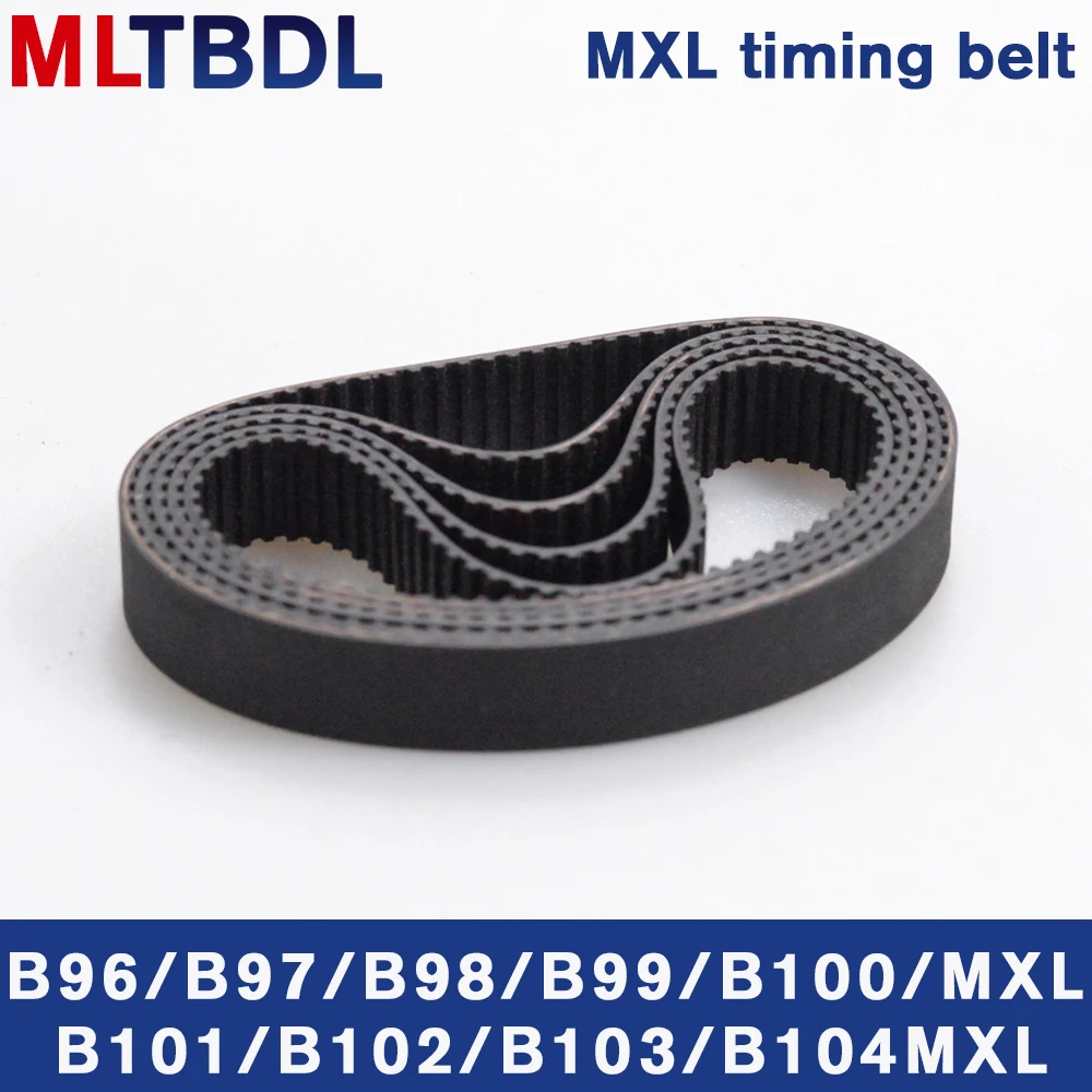 5/10pcs MXL Timing belt B96 B97 B98 B99 B100 B101 B102 B103 B104 Width 6/10mm Closed Loop rubber Synchronous belt 78 80mxl 82MXL