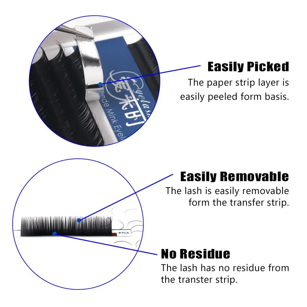 17 Rows False Silk Mink Eyelash Extension Natural Long Fake Eye Lashes BCD All Sizes Eyelashes Volume Cilios Makeup Tools