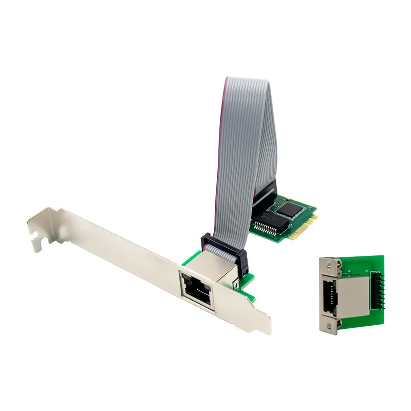 MPCIE Mini PCIe LAN Máy Chủ Mạng Intel I210AT GbE Ethernet RJ45 Adapter Thẻ 1000M Mini Pci-E Chuyển Đổi Kép cổng Gigabit