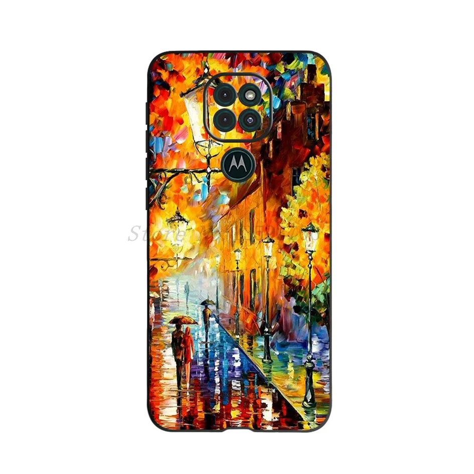 For Motorola Moto G9 Play Case Fashion Flower Printed Soft Silicon Phone Cover 6.5\