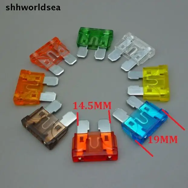 

shhworldsea 90pcs free choosen Mid Auto Fuse 5A 7.5A 10A 15A 20A 25A 30A 40A Zinc Material 5-40A Mid Car fuse