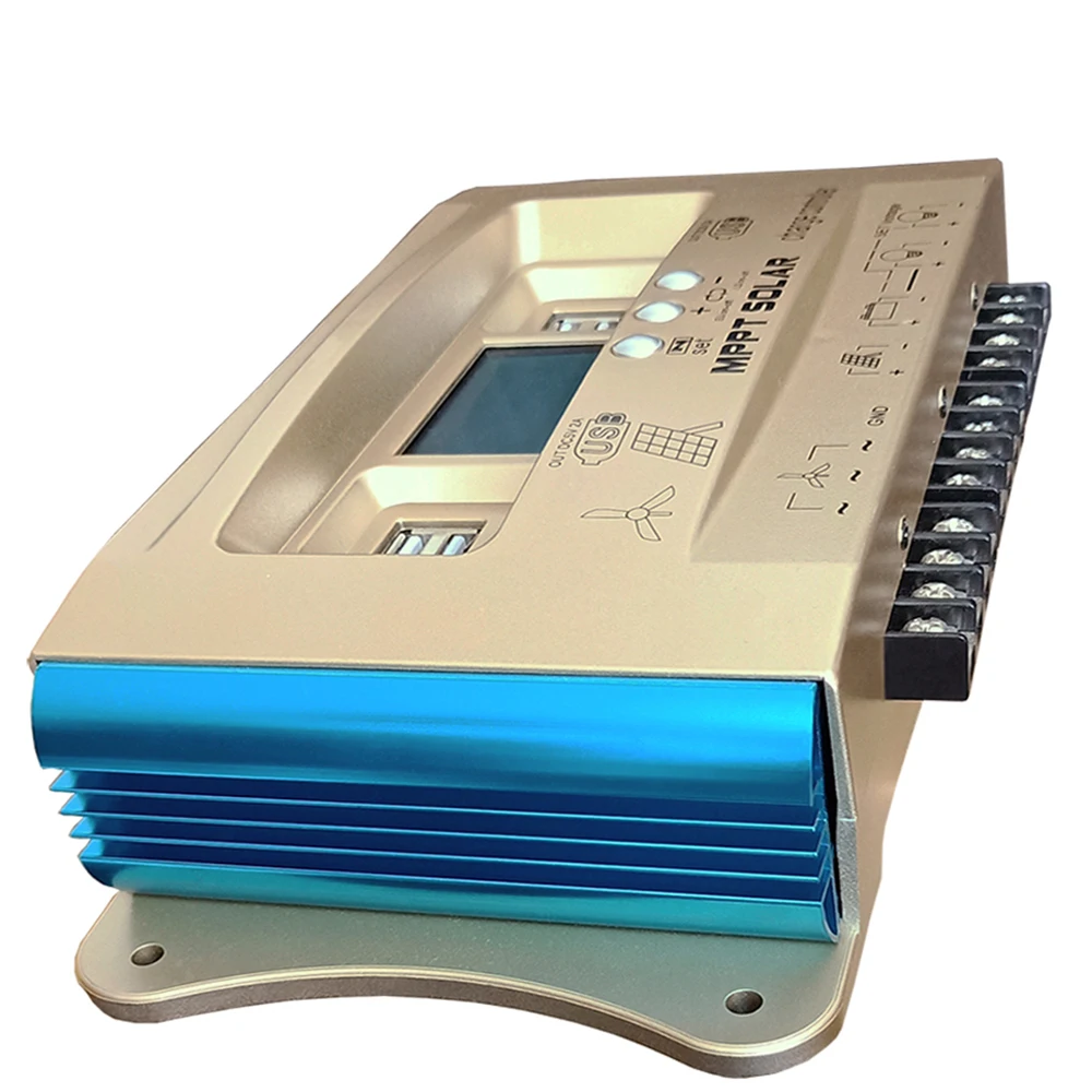 30A 40A 60A 100A Wind Solar Hybrid Charge Controller Dual USB Charge Wind-Solar hybrid system controller MPPT charge regulator