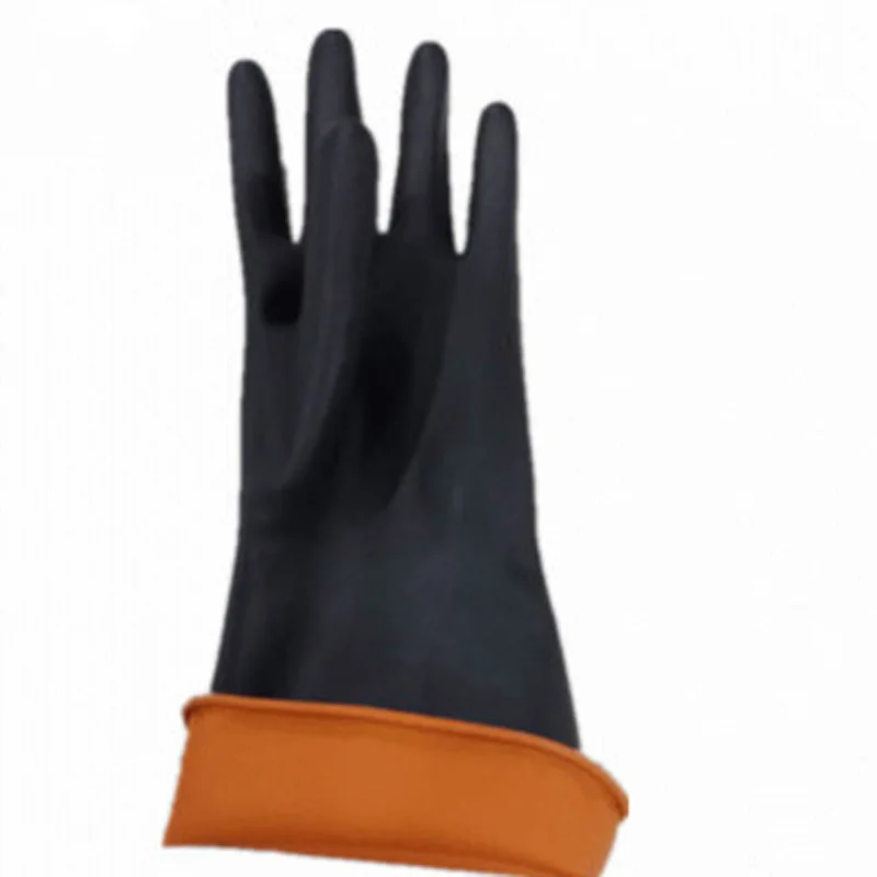 Doppel-schicht gummi anti-korrosion säure-alkali handschuhe öl-beständig industrielle schutz handschuhe