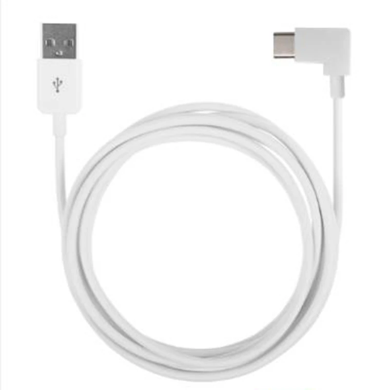 White Right Angled Type-C USB-C to USB 2.0 Cable 90 Degree Connector for Tablet & Phone 0.2m 1m 2m 3m