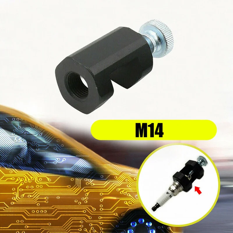 

Black Aluminum Matte Engine Spark Plug Gap Tool Gapper Universal for All 14mm Spark Plugs Gadget Car Accessories