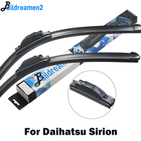 Buildreamen2 Car Rubber Wiper Blade Windscreen Wiper Accessories Fit Hook Arms For Daihatsu Sirion 1998-2014
