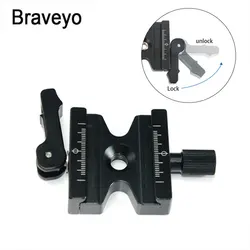 Quick Release Plate Clamp Double Lock Holder Clip Camera Tripod Monopod Mounting Shooting Adapter For Arca Swiss Plate Ballhead